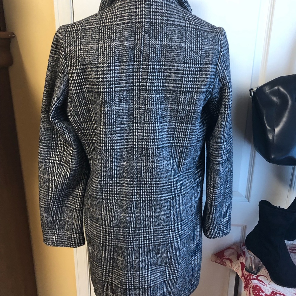 Joe Fresh Plaid Trench style car pea Coat - Picture 5 of 10